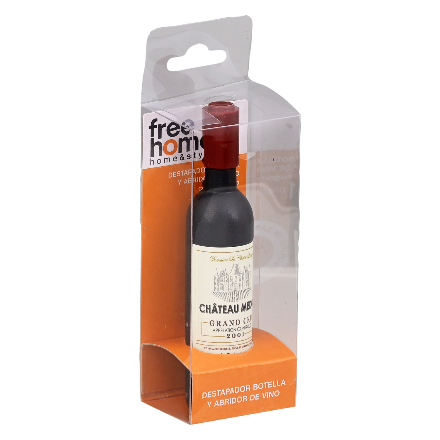 Destapador Botella Y Abridor De Vino FREE HOME Unidad