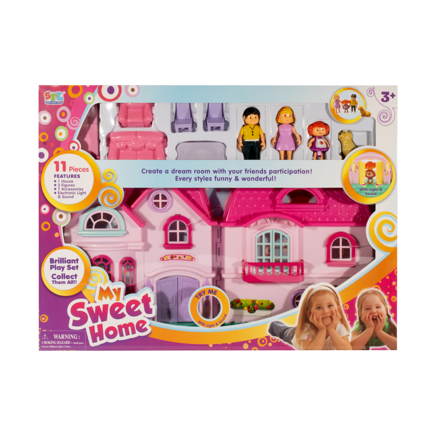 Casa De Muñecas Dulce Sueños SFL 11 Piezas