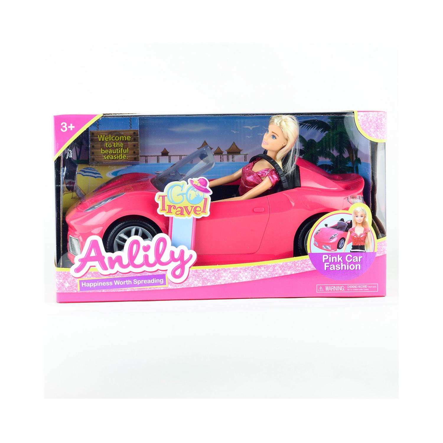 Vehículo Convertible Para Muñeca ANLILY Color Rosa