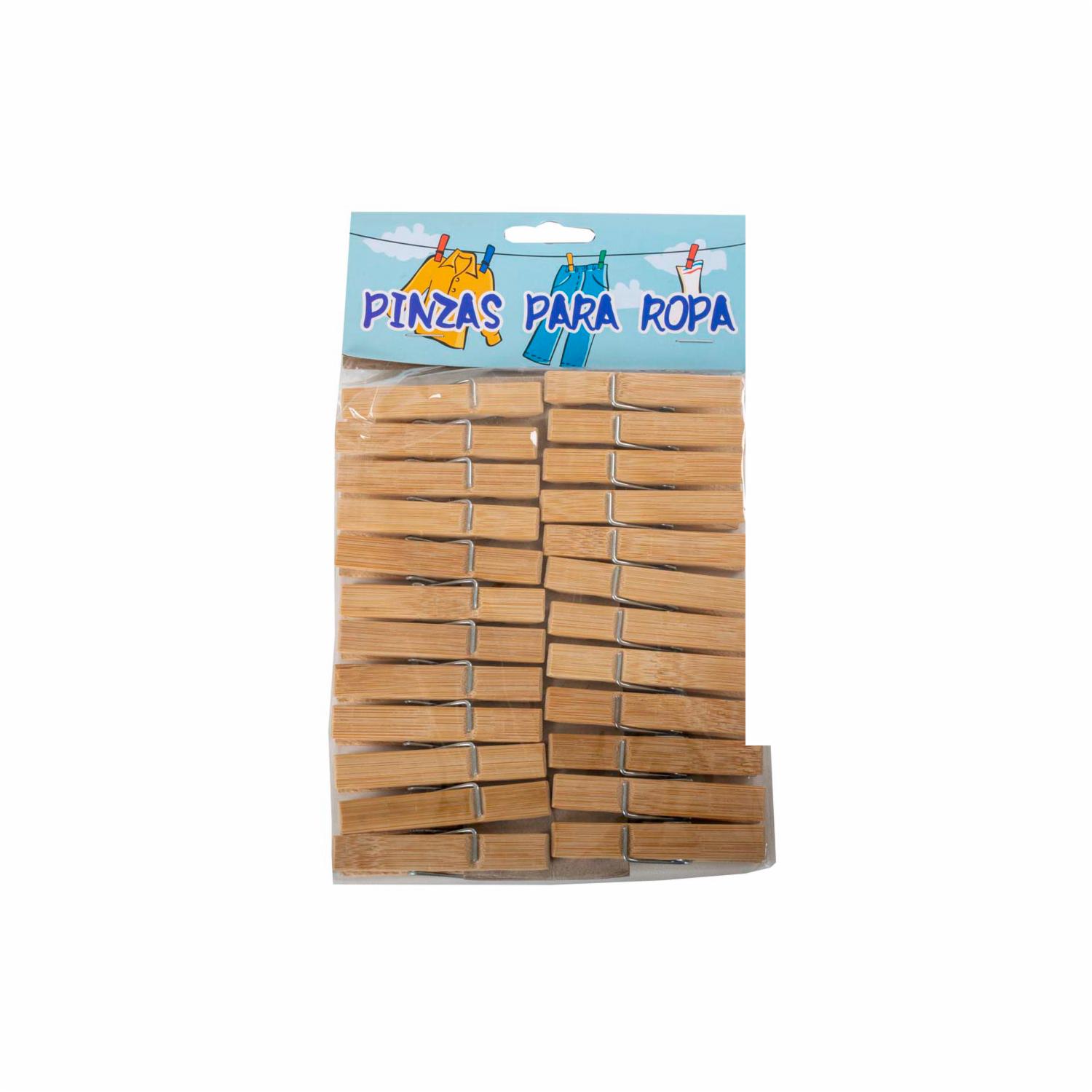 Pinza Para Ropa De Madera FREE HOME Pack X 24