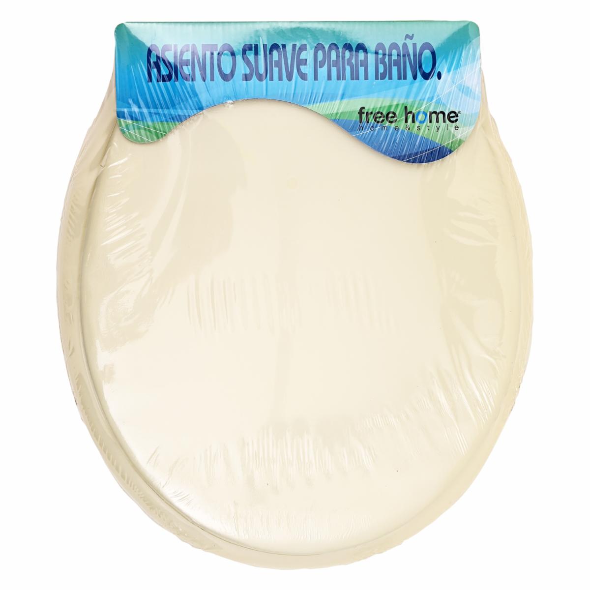 Asiento Para Inodoro Beige FREE HOME 17″