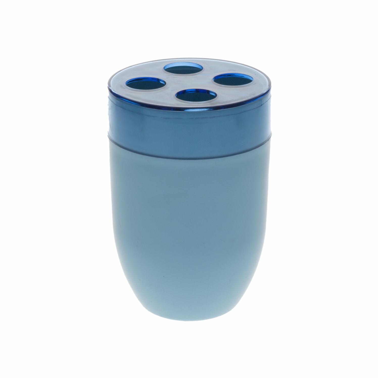 Porta Cepillo Dientes Bicolor Celeste HOUSEWIN Unidad