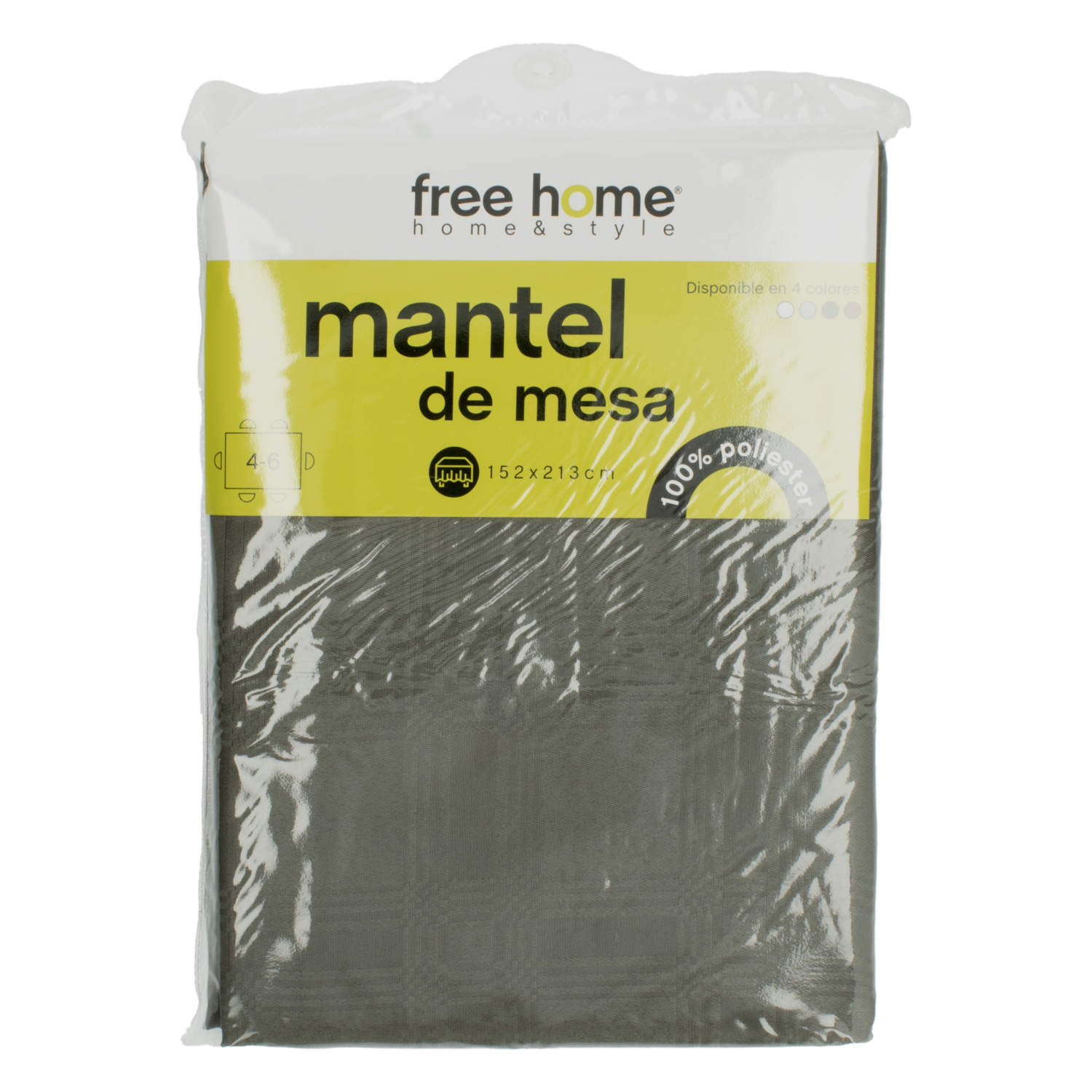 Mantel Rectangular Gris FREE HOME 152 X 213 Cm