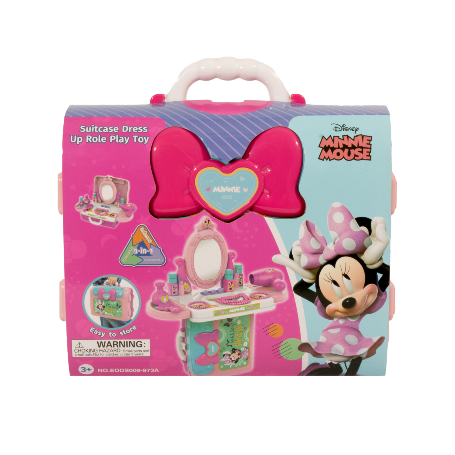 Peinadora Minnie Mouse CARS Incluye Maleta