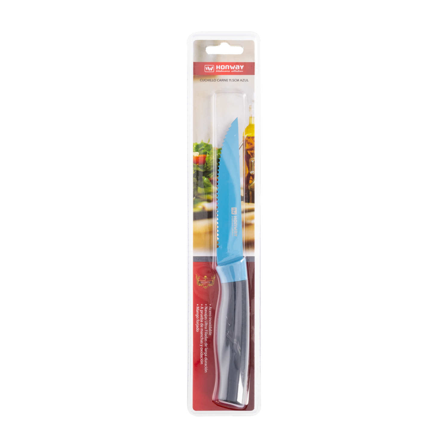 Cuchillo Para Carne Color Azul HONWAY Unidad