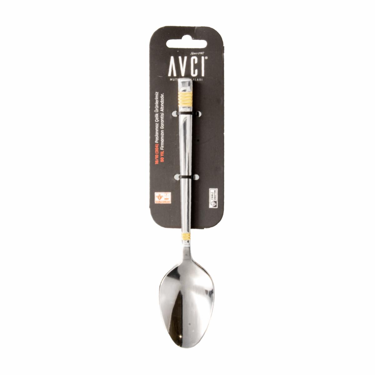 Set De Cubiertos Cucharas Con Diseño Dorado 3 Puestos AVCI 3 Piezas