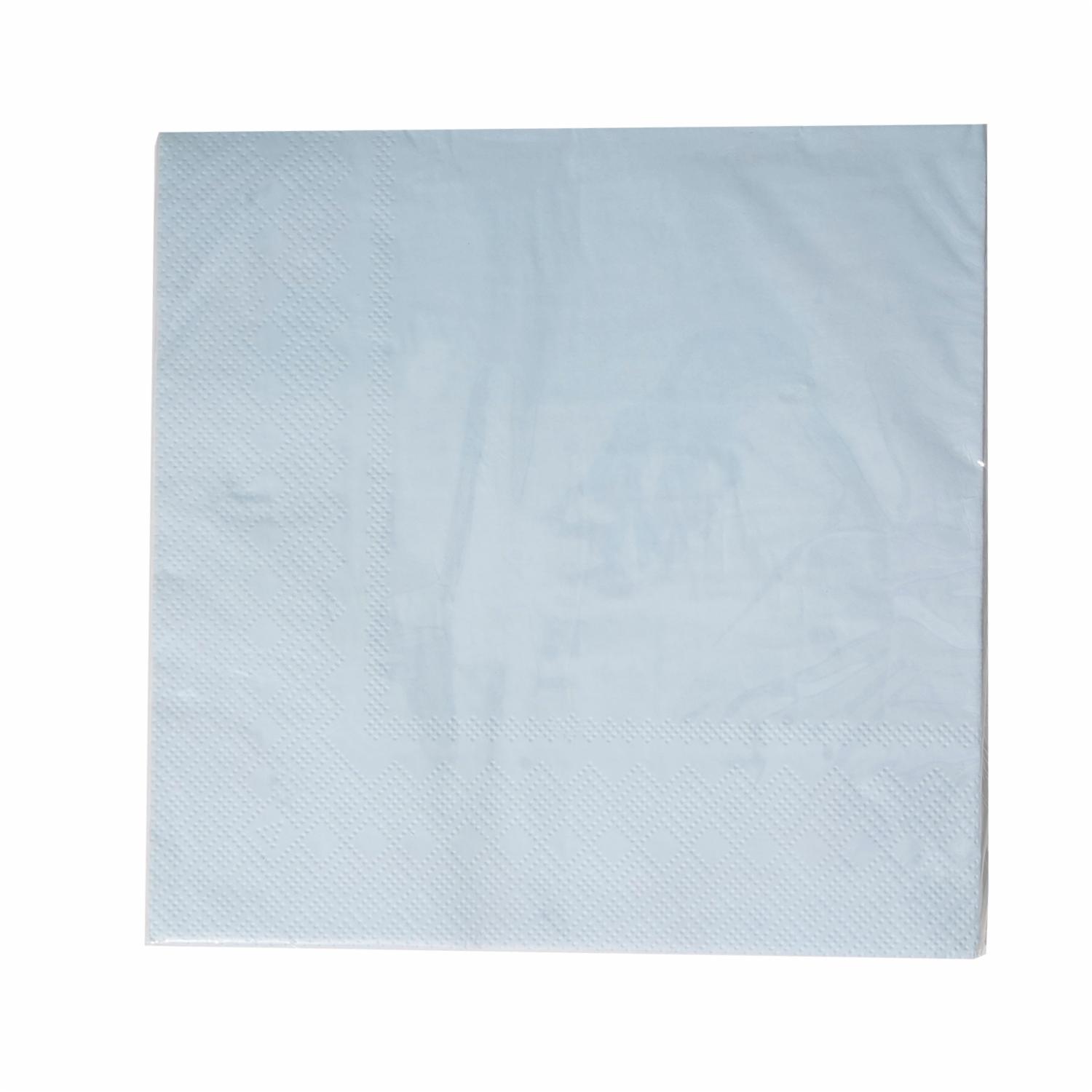 Servilleta Macarrón Azul 33 x 33 cm DFHO 25 Unidades