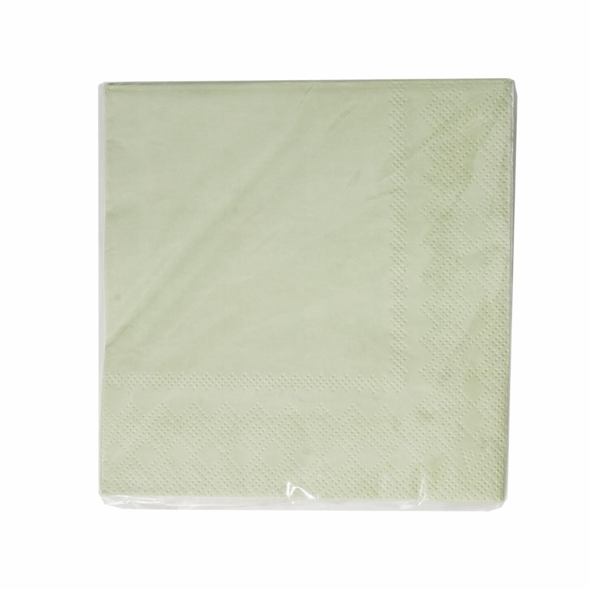 Servilleta Verde Agua 25 x 25 cm DFHO 20 Unidades