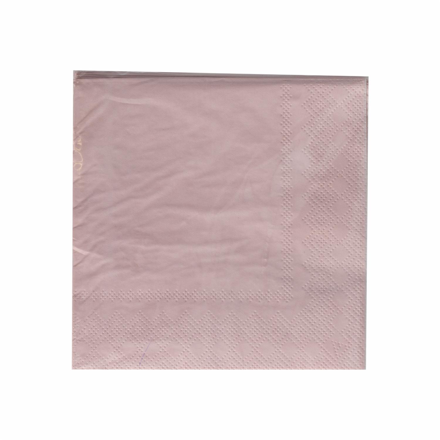 Servilleta Rosado 25 x 25 cm DFHO 20 Unidades