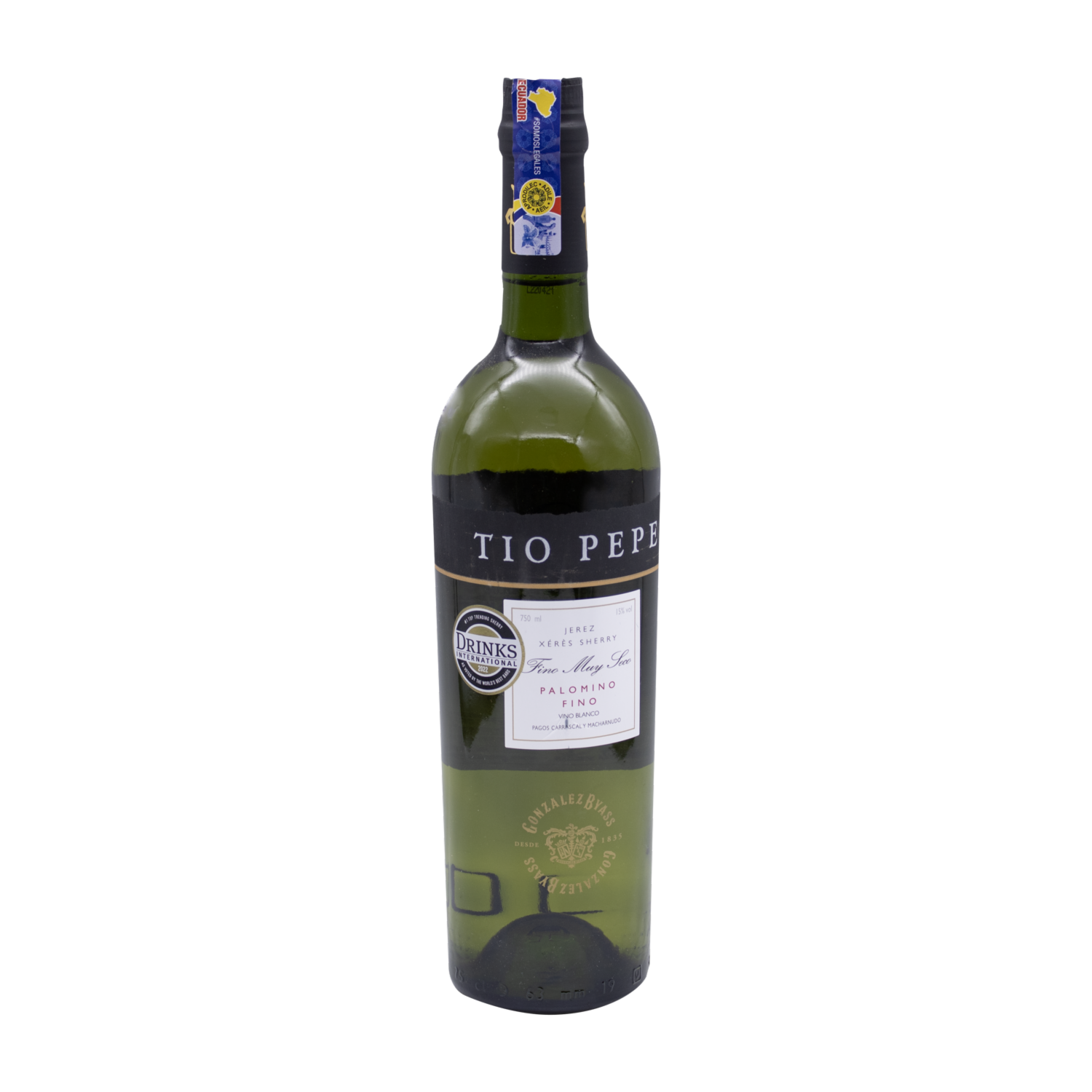 Vino Blanco Jerez Español TIO PEPE 750 ML