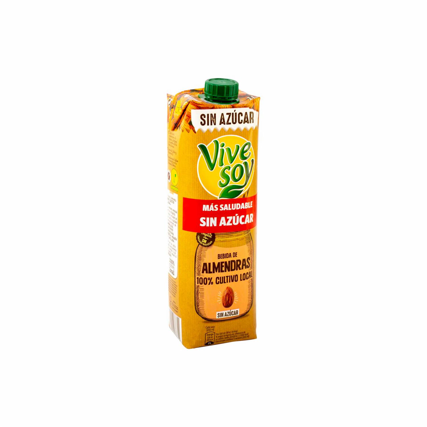 Bebida De Almendra Sin Azúcar VIVE SOY 1000 Ml