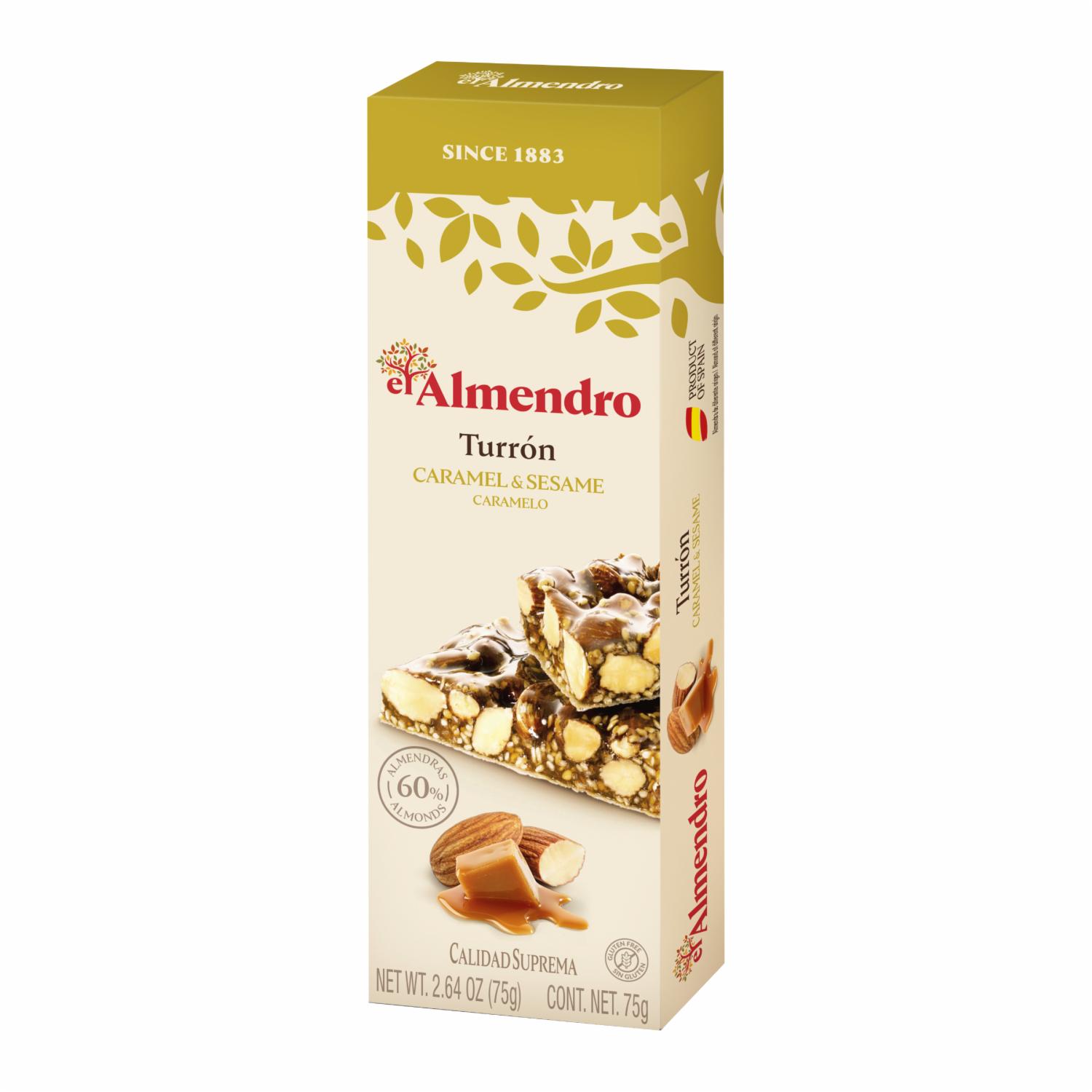 Turrón De Caramelo Y Almendras EL ALMENDRO 75 G