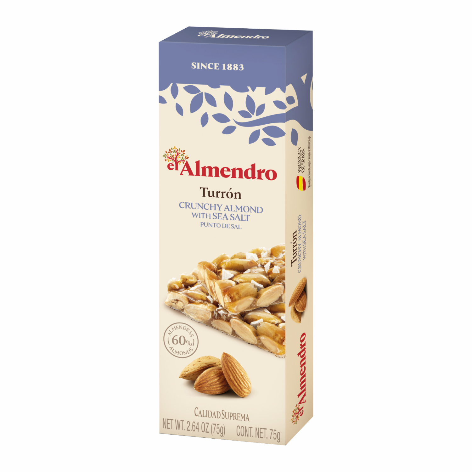 Turrón Punto De Sal EL ALMENDRO 75 G