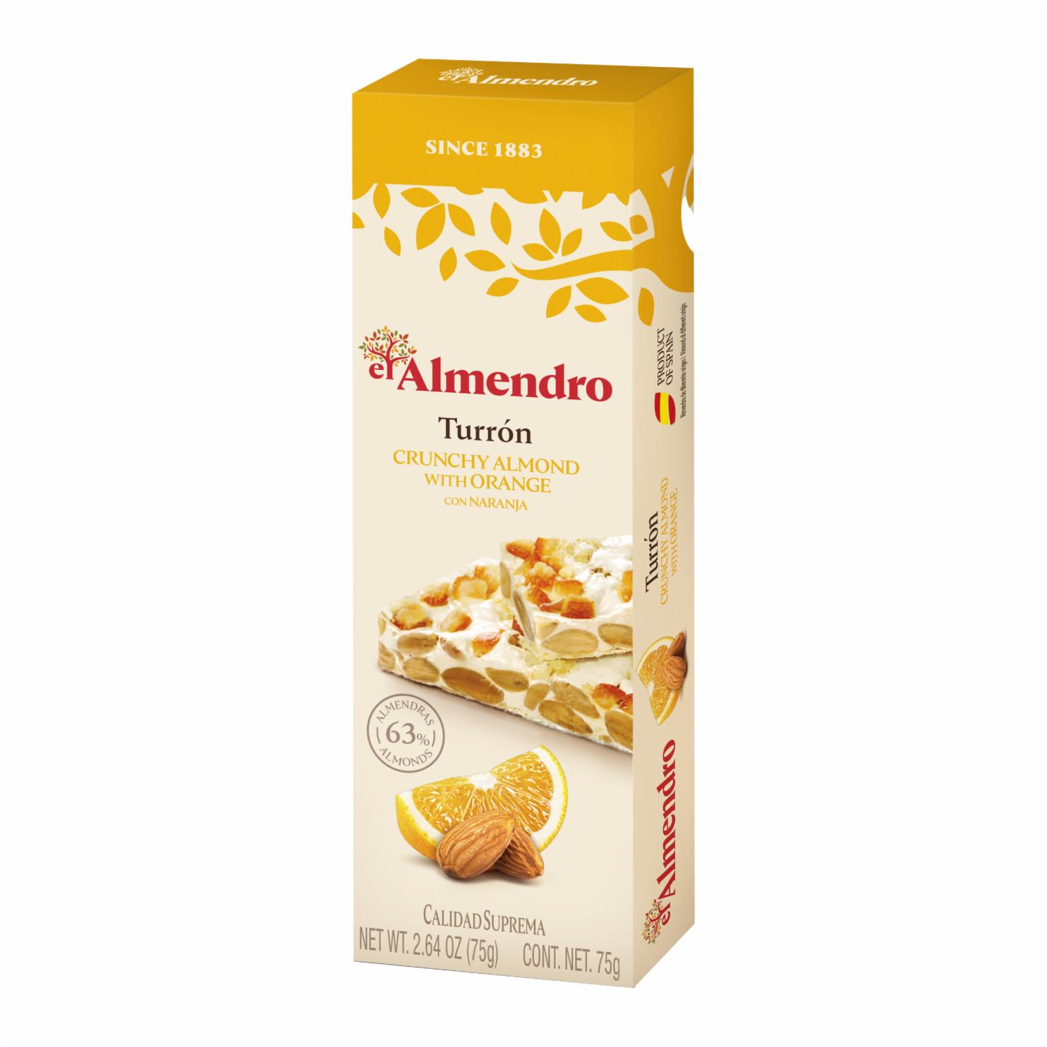 Turrón Duro Con Naranja EL ALMENDRO 75 G
