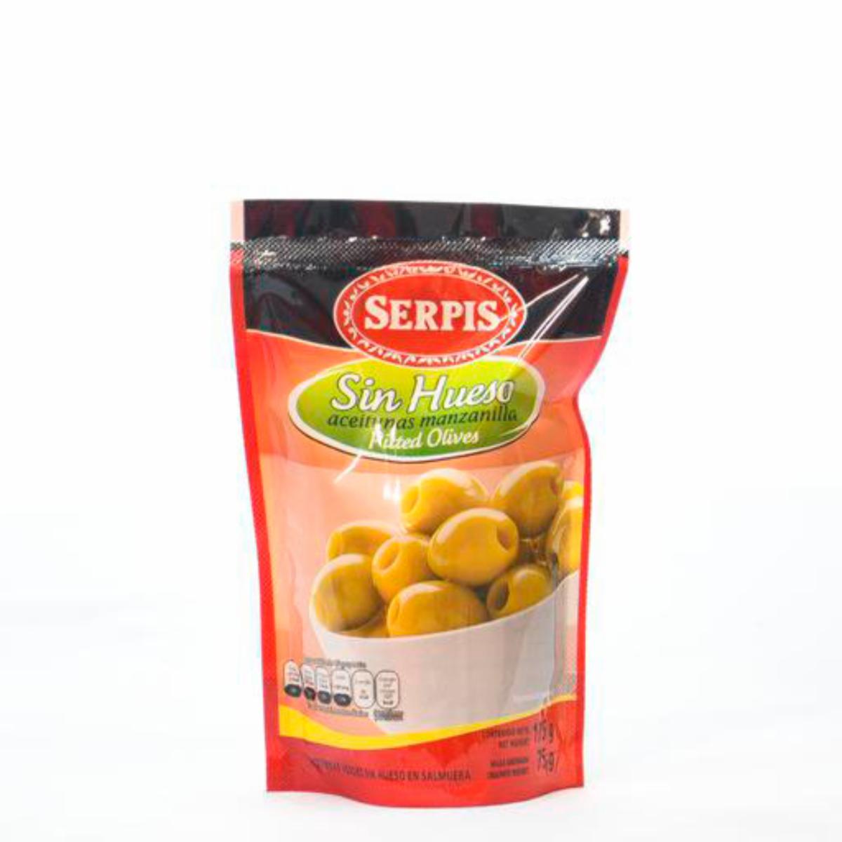 Aceitunas Manzanilla Sin Hueso SERPIS 175 G