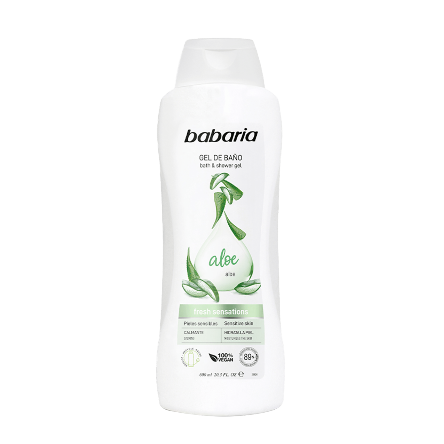 Gel De Baño Con Aloe Fresh Sensations BABARIA 600 Ml