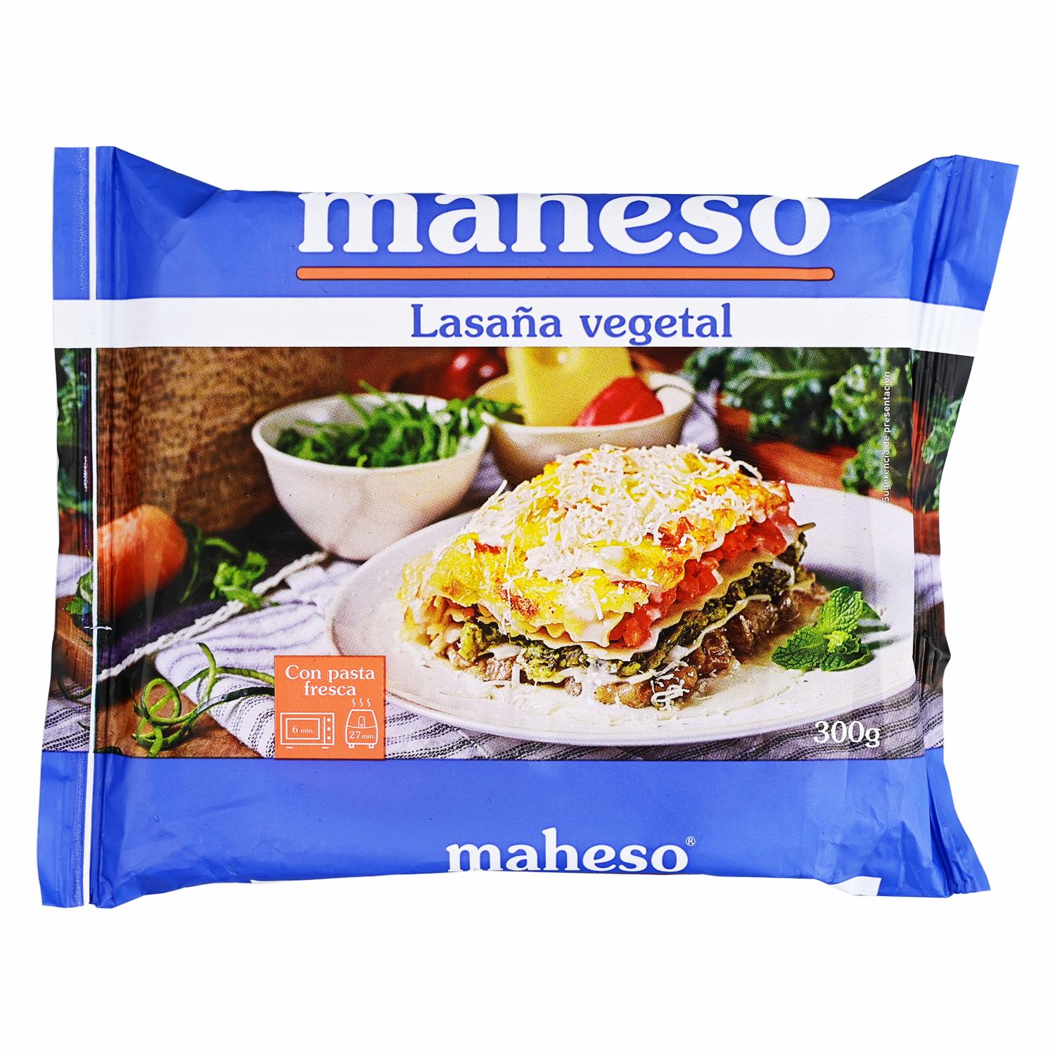 Lasaña Vegetal MAHESO 300 g