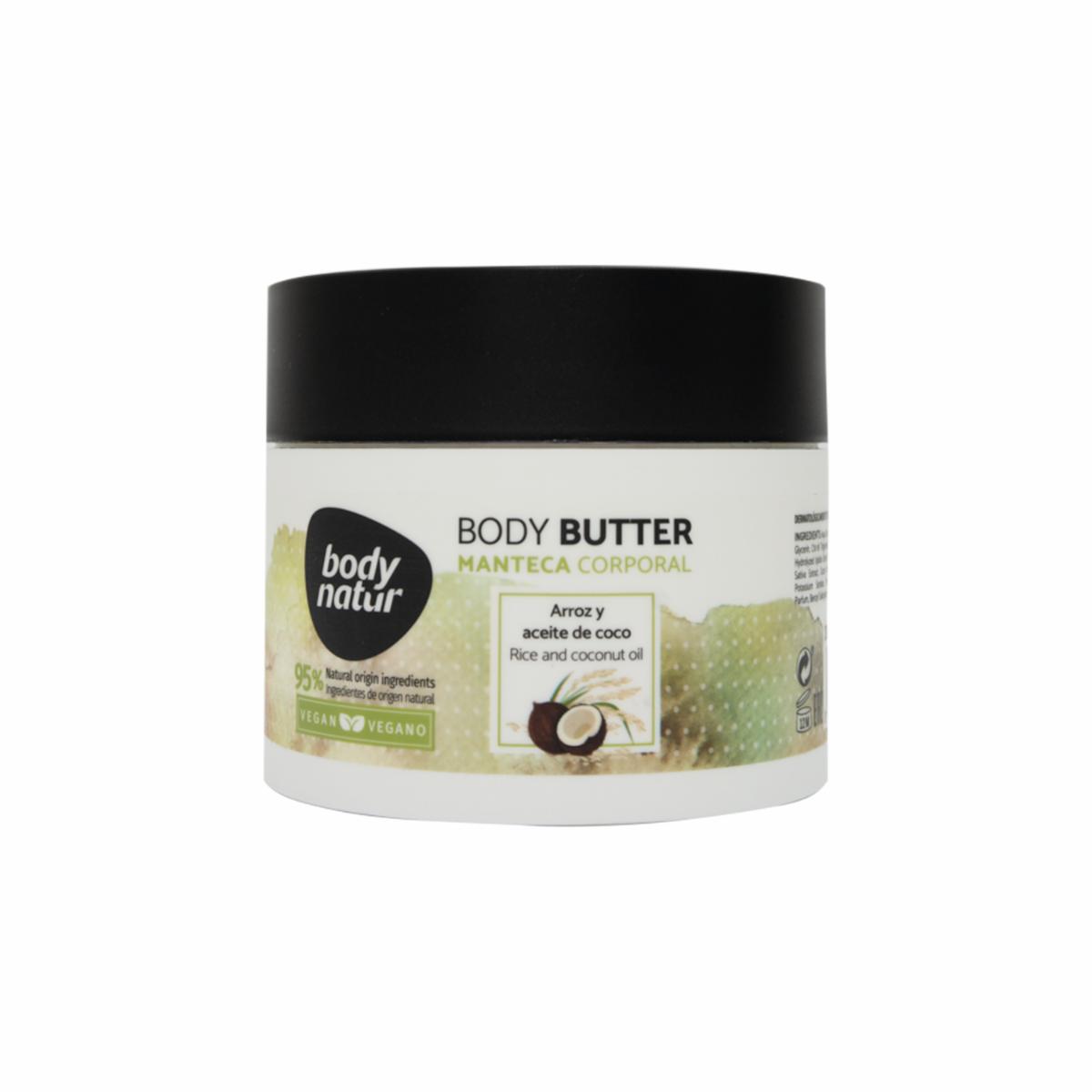 Manteca Corporal Arroz Y Aceite De Coco BODY NATUR 200 Ml