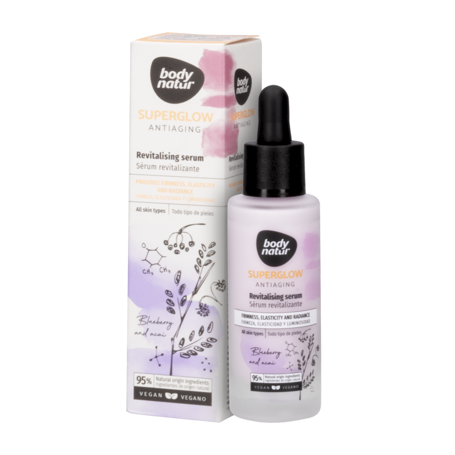 Sérum Facial Revitalizante Superglow BODY NATUR 30 Ml