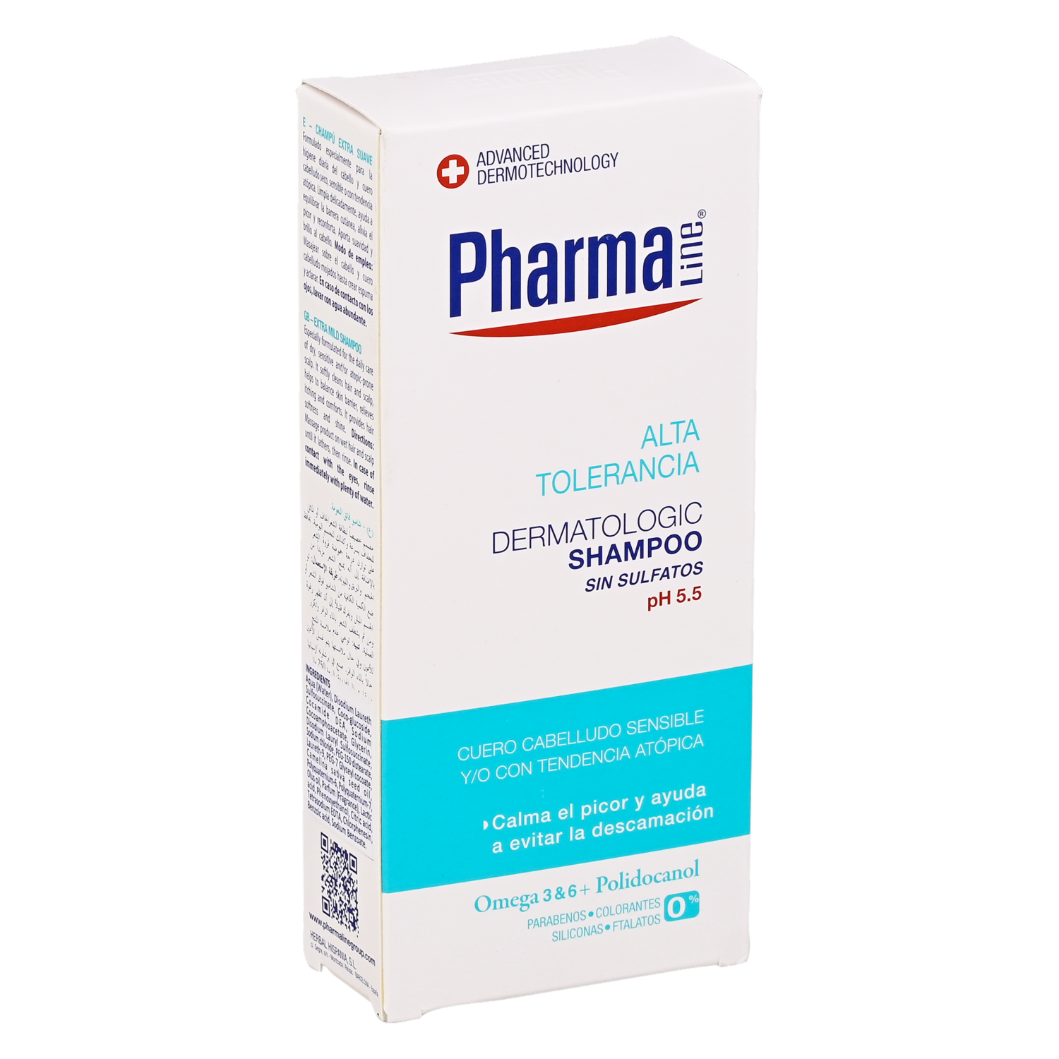 Shampoo De Cabello High Tolerance PHARMA LINE 250 Ml