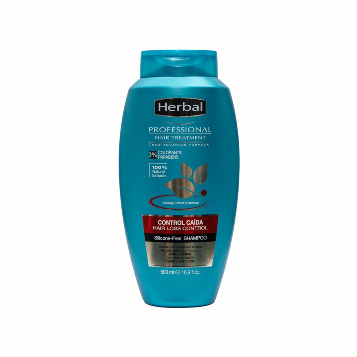 Shampoo De Cabello Control Caída HERBAL 500 Ml