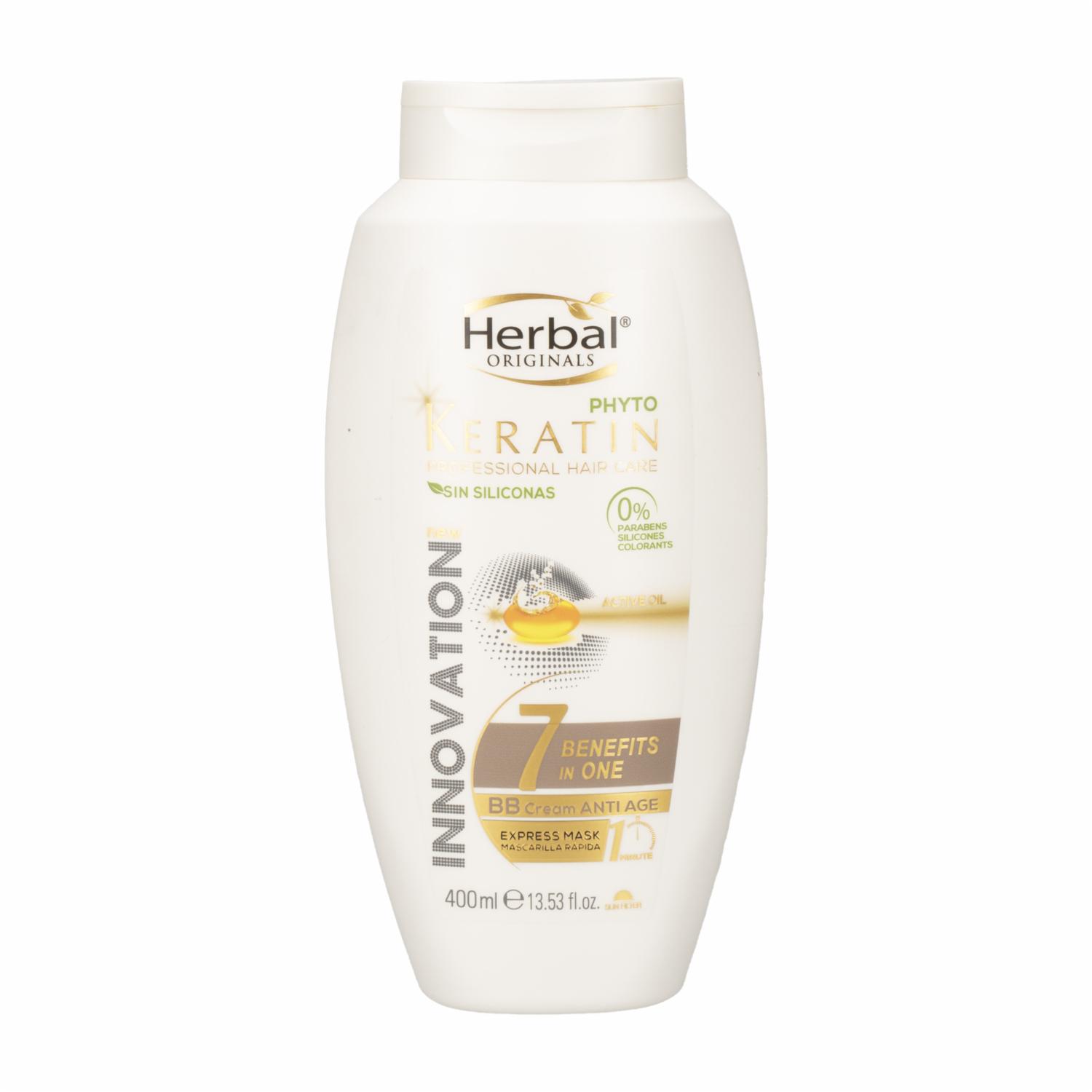 Mascara Capilar Con Phyto Keratin 7 En 1 HERBAL 400 Ml