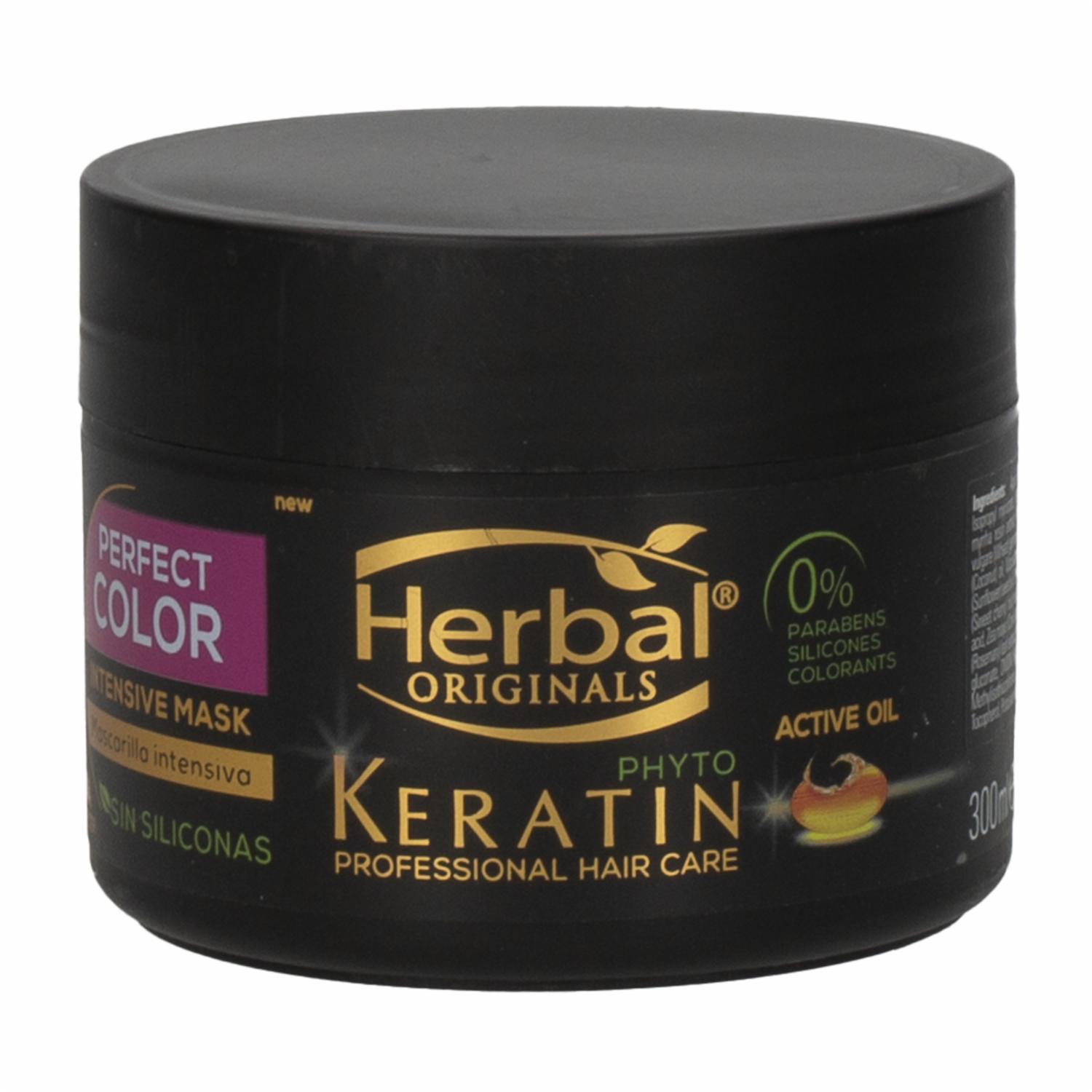 Mascara Capilar Con Phyto Keratin Intens Color Perfecto HERBAL 300 Ml
