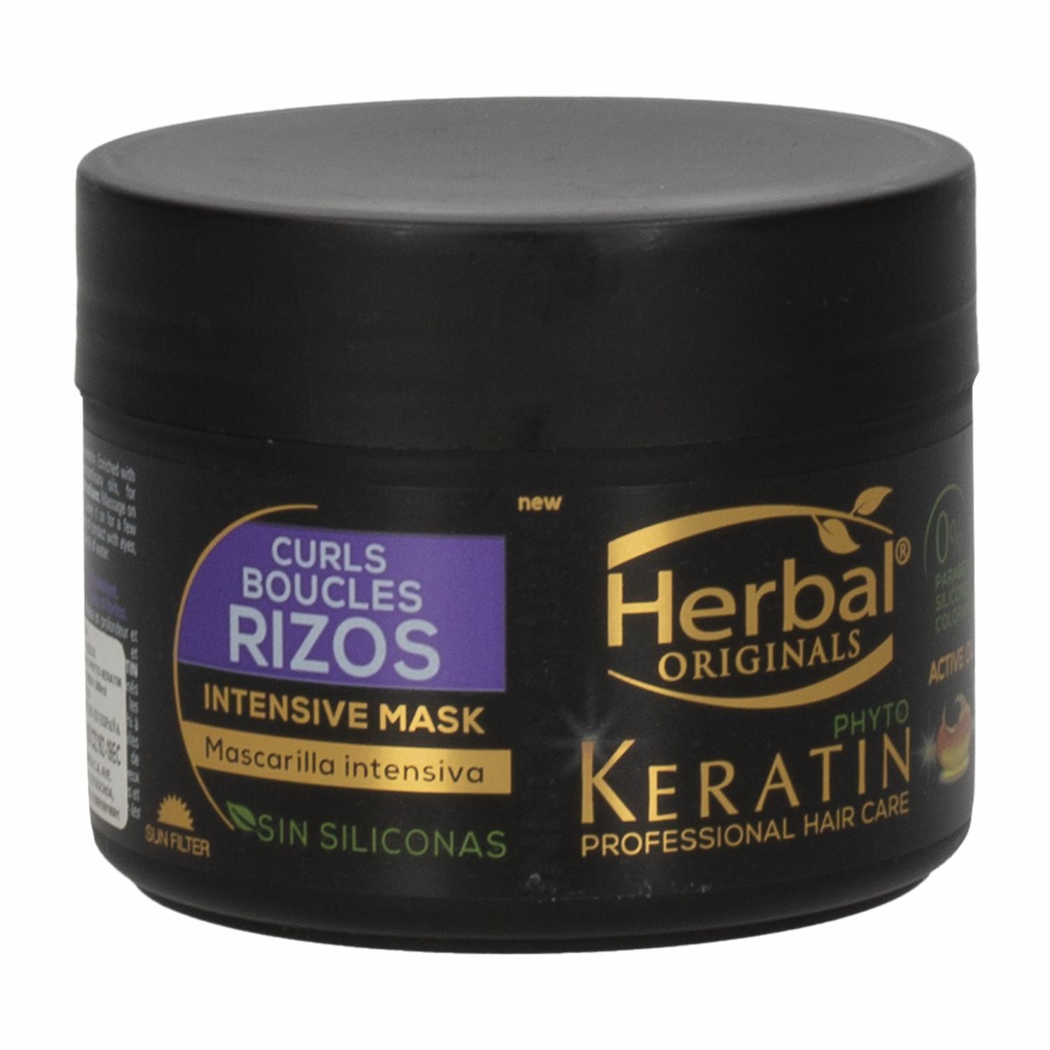 Mascara Capilar Con Phyto Keratin Intens Rizos HERBAL 300 Ml