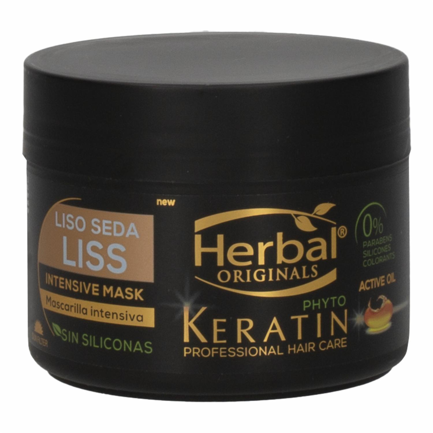 Mascara Capilar Con Phyto Keratin Intens Lisos HERBAL 300 Ml