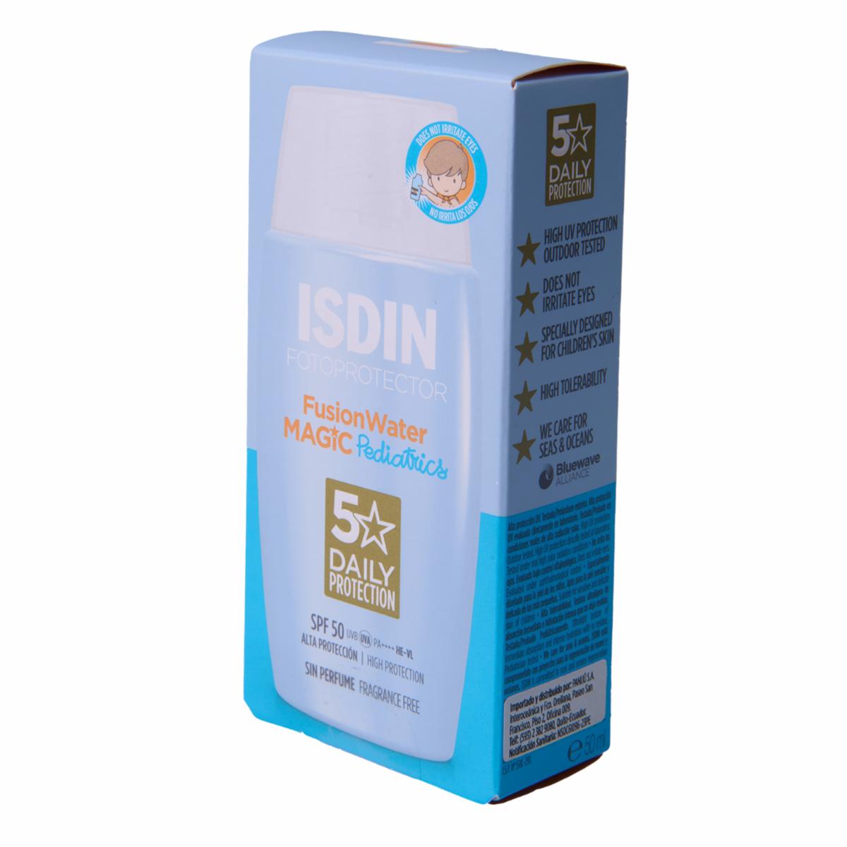 Protector Solar Facial Infantil Fusión Water Pediatrics Spf50 ISDIN 50 Ml