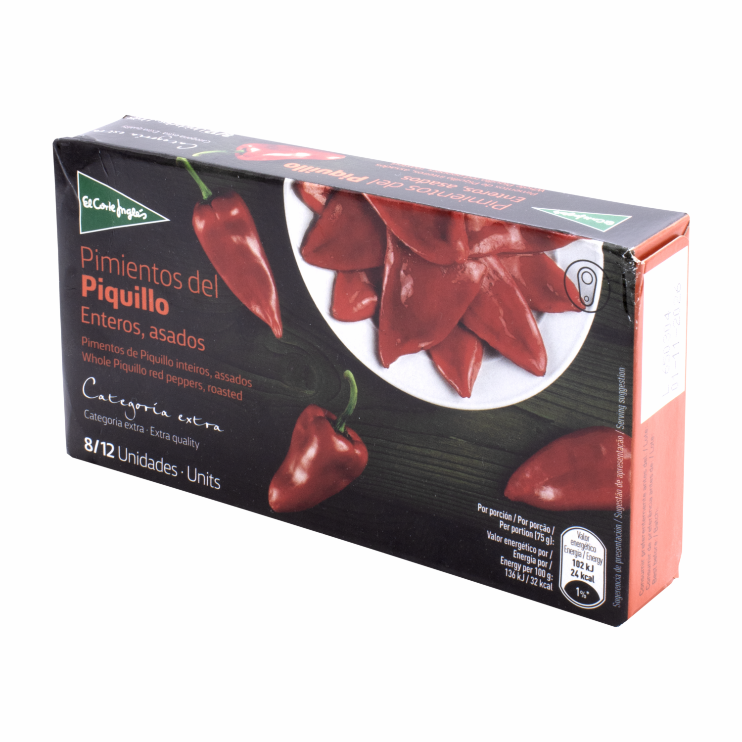 Pimientos Del Piquillo Enteros Asados EL CORTE INGLÉS 185 G