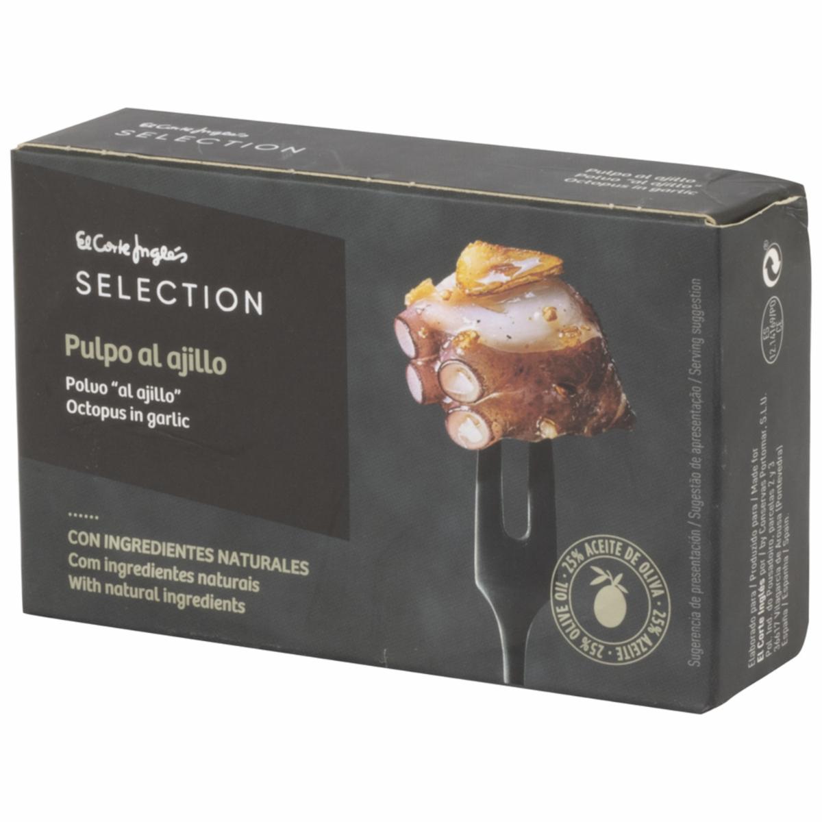 Pulpo Al Ajillo En Aceite De Oliva EL CORTE INGLÉS 111 G