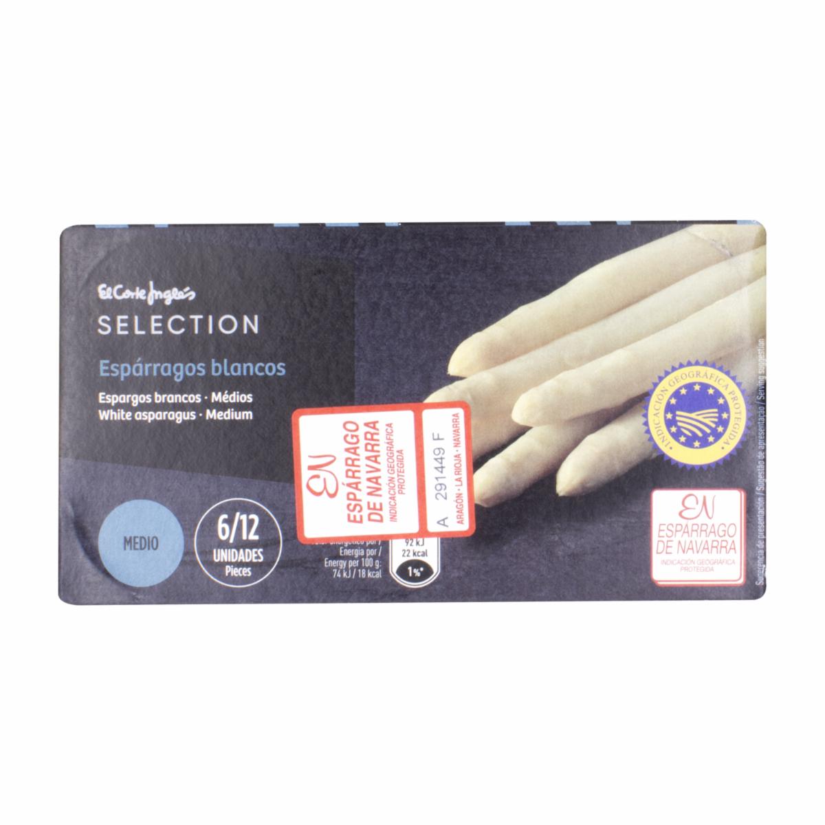 Espárragos Blancos Cortos Medianos EL CORTE INGLÉS 185 G