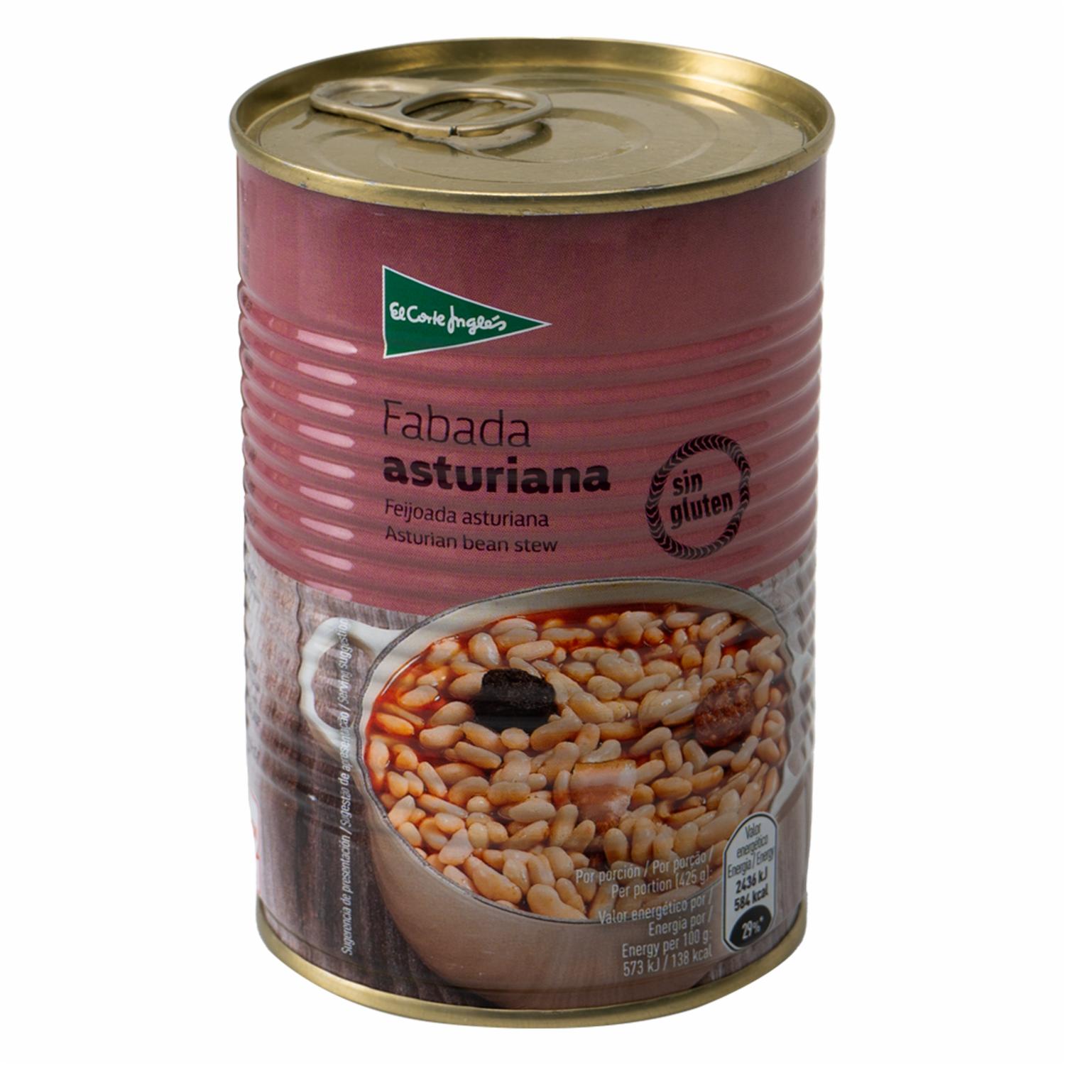 Estofado De Frejol Blanco Fabada Asturiana EL CORTE INGLÉS Lata