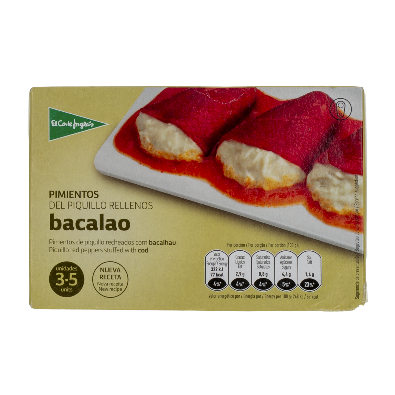 Pimientos Rellenos De Bacalao EL CORTE INGLÉS 260 G