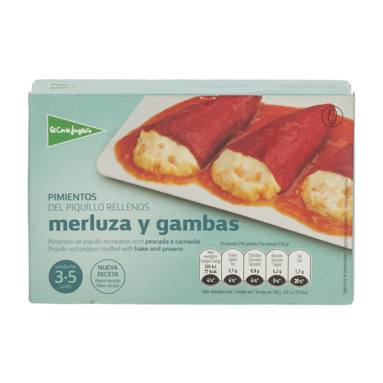 Pimiento Rellenos Merluzas Y Gambas EL CORTE INGLÉS 260 G