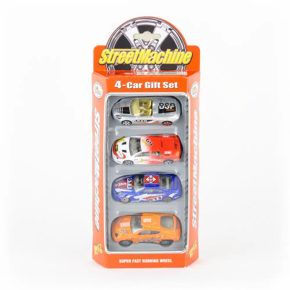 Set De Vehículos STREET MACHINE Incluye 4 Autos