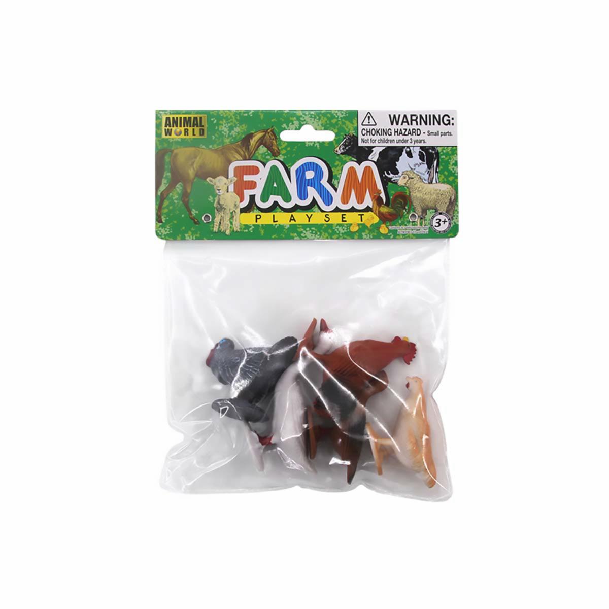 Set De Juego Aves De La Granja ANIMAL WORLD Modelos Surtidos