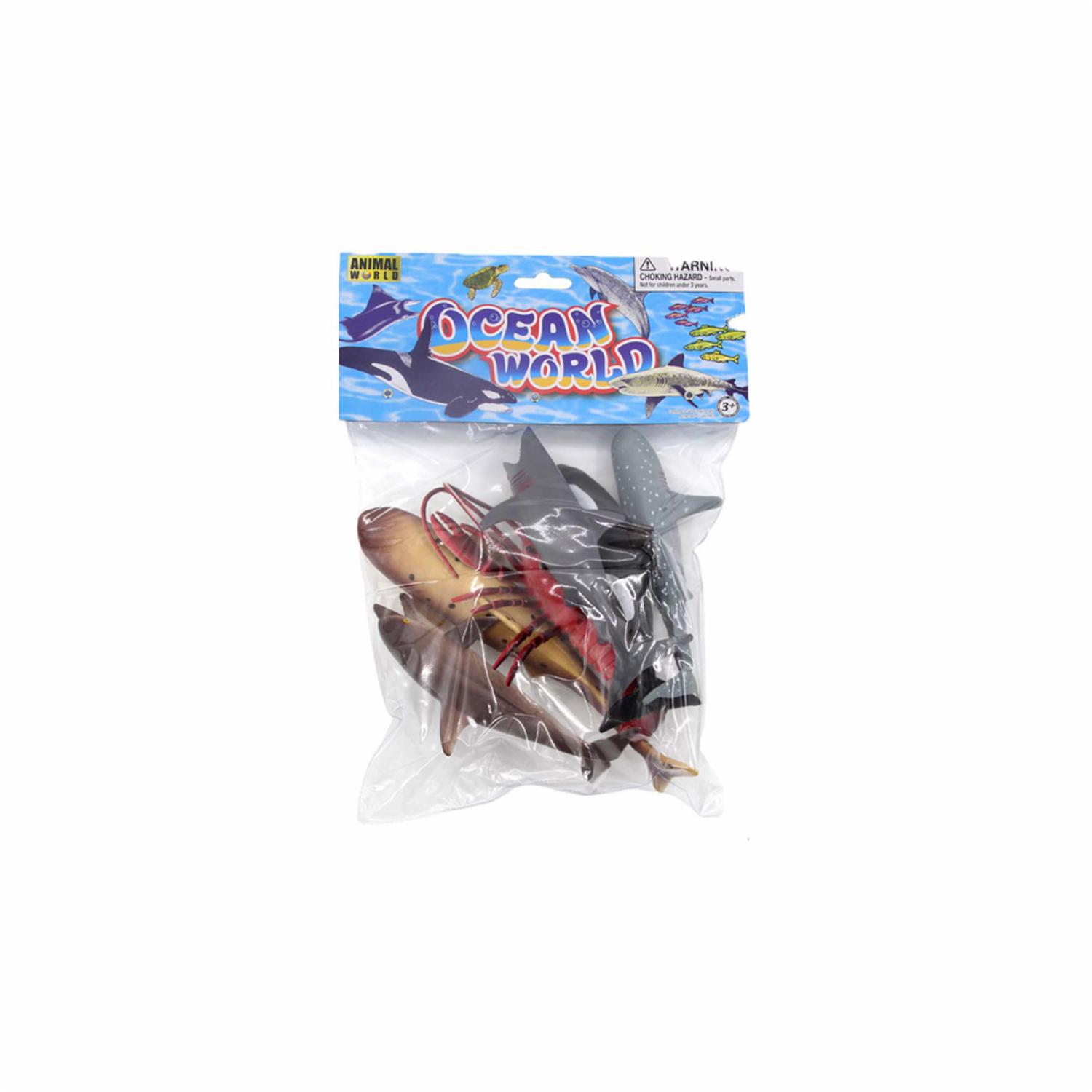 Set De Juego Animales Marinos ANIMAL WORLD Modelos Surtidos