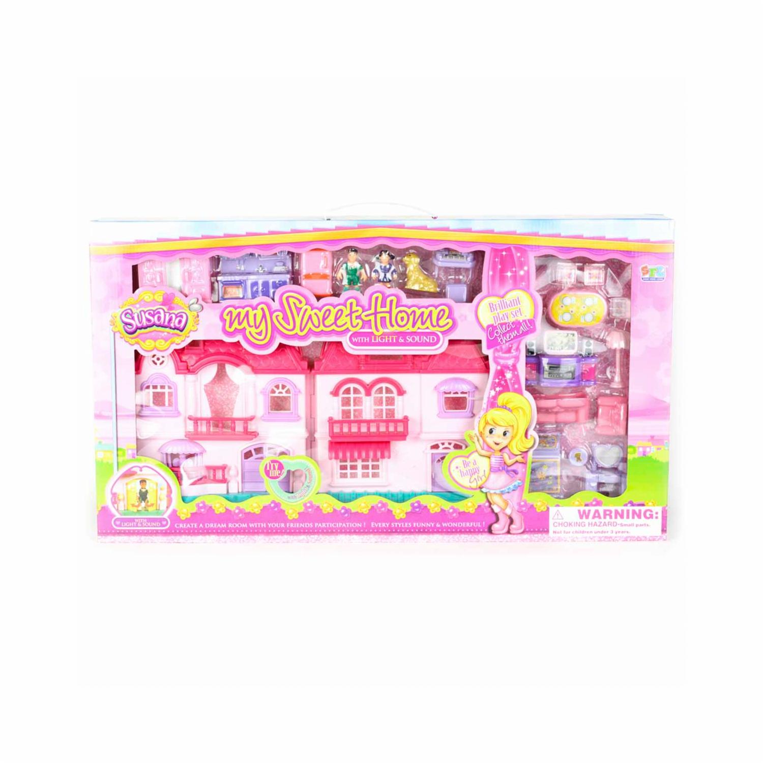 Casa De Muñecas Dulce Hogar SUSANA Incluye Accesorios