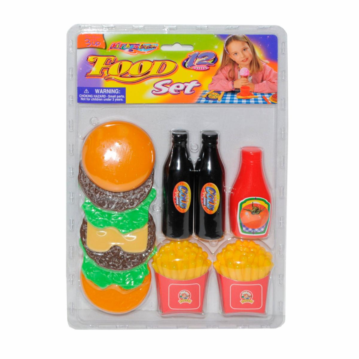 Set De Juego Comida Rápida KITCHEN COLLECTION 12 Piezas