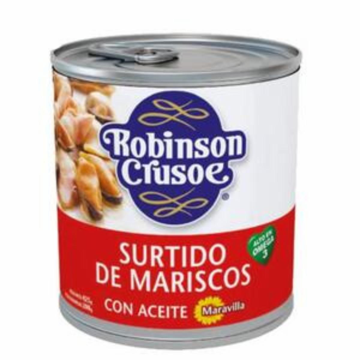 Surtido Mariscos Con Aceite ROBINSON CRUSOE 425 G