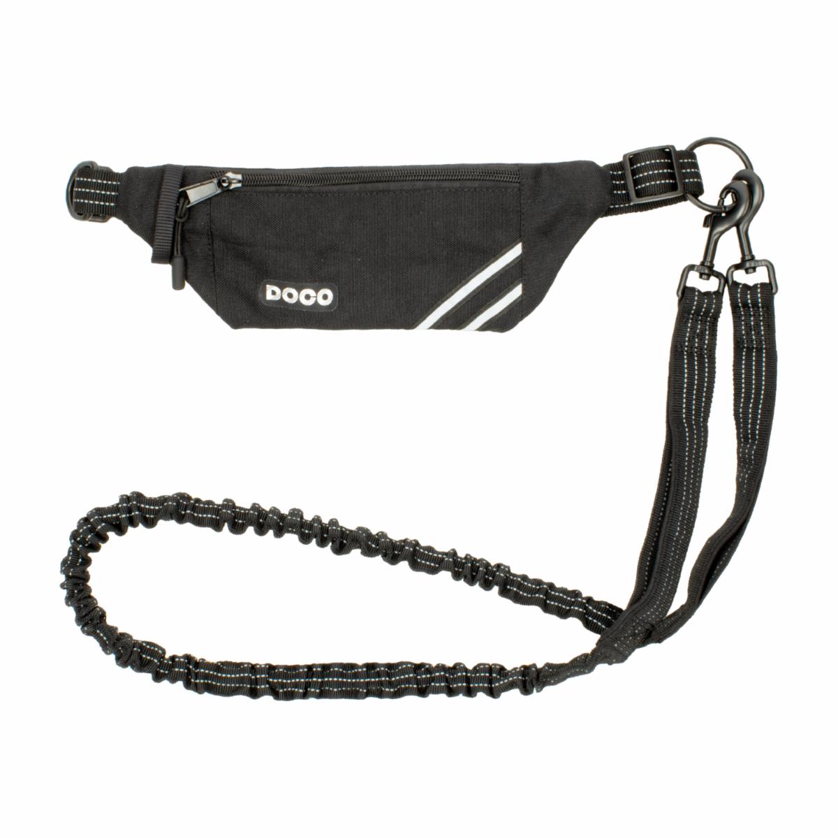 Correa Para Perro & Canguro Reflectivos DOCO Negro