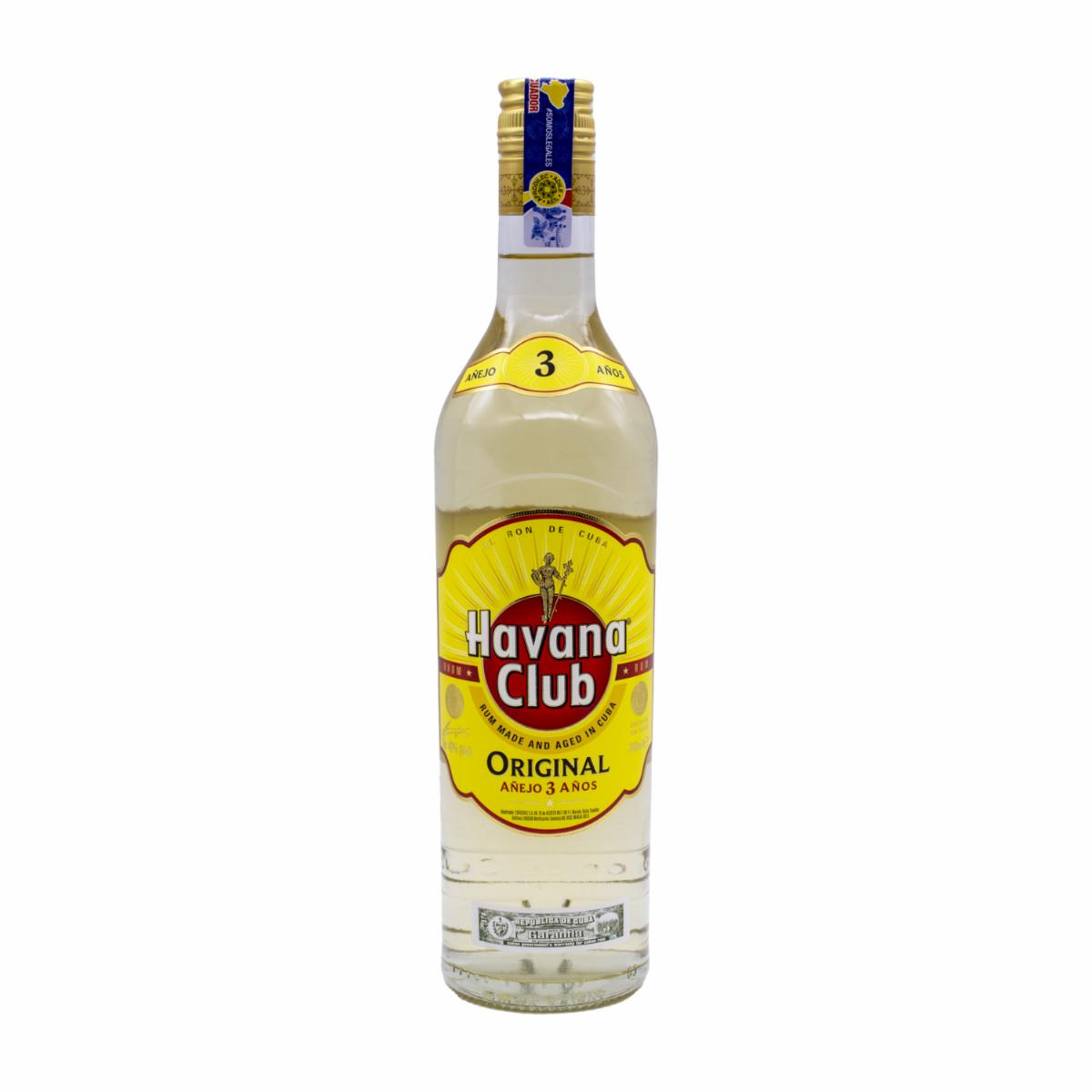 Ron Añejo 3 Años Havana Club 700 Ml