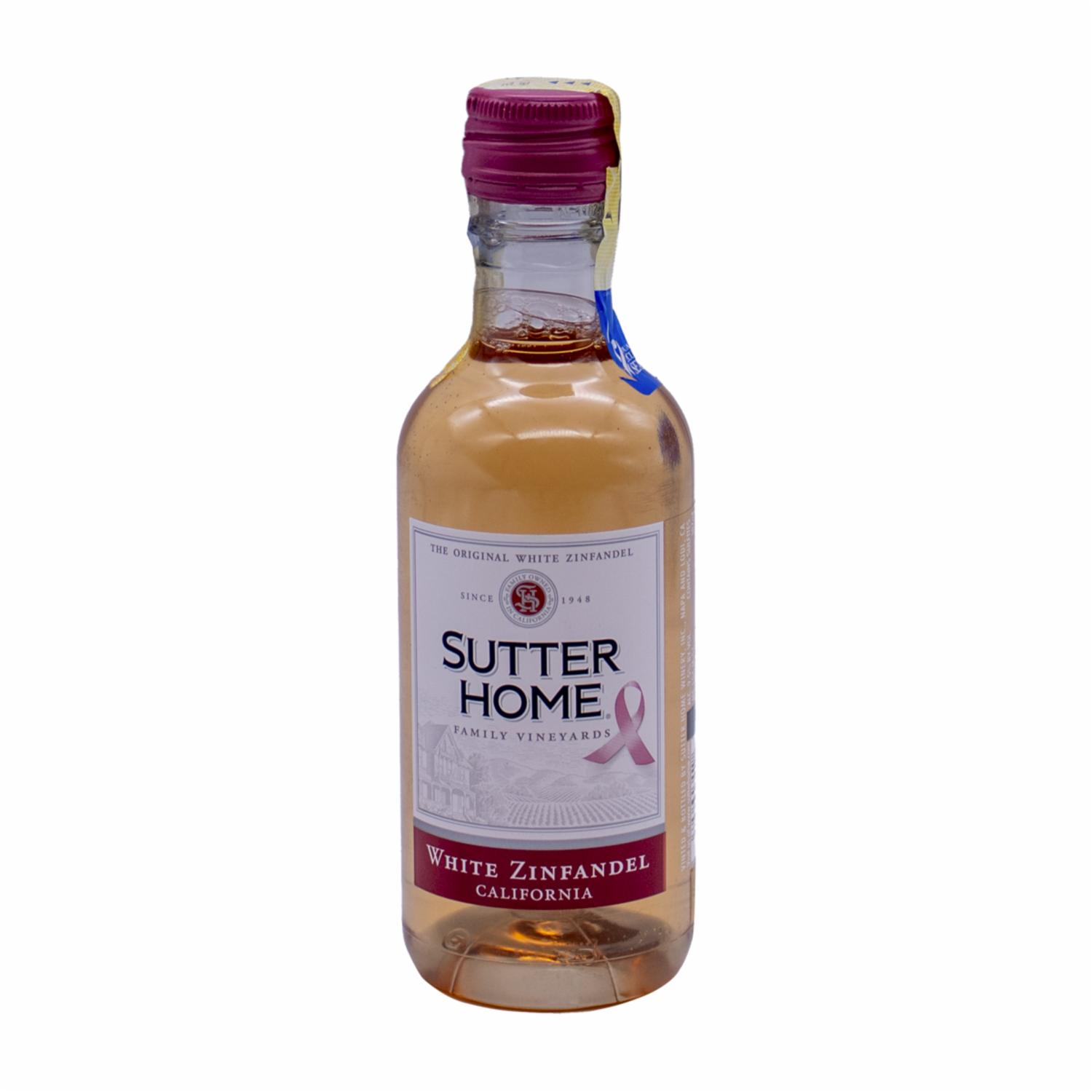 Vino Blanco White Zinfandel California Sutter Home 187 Ml