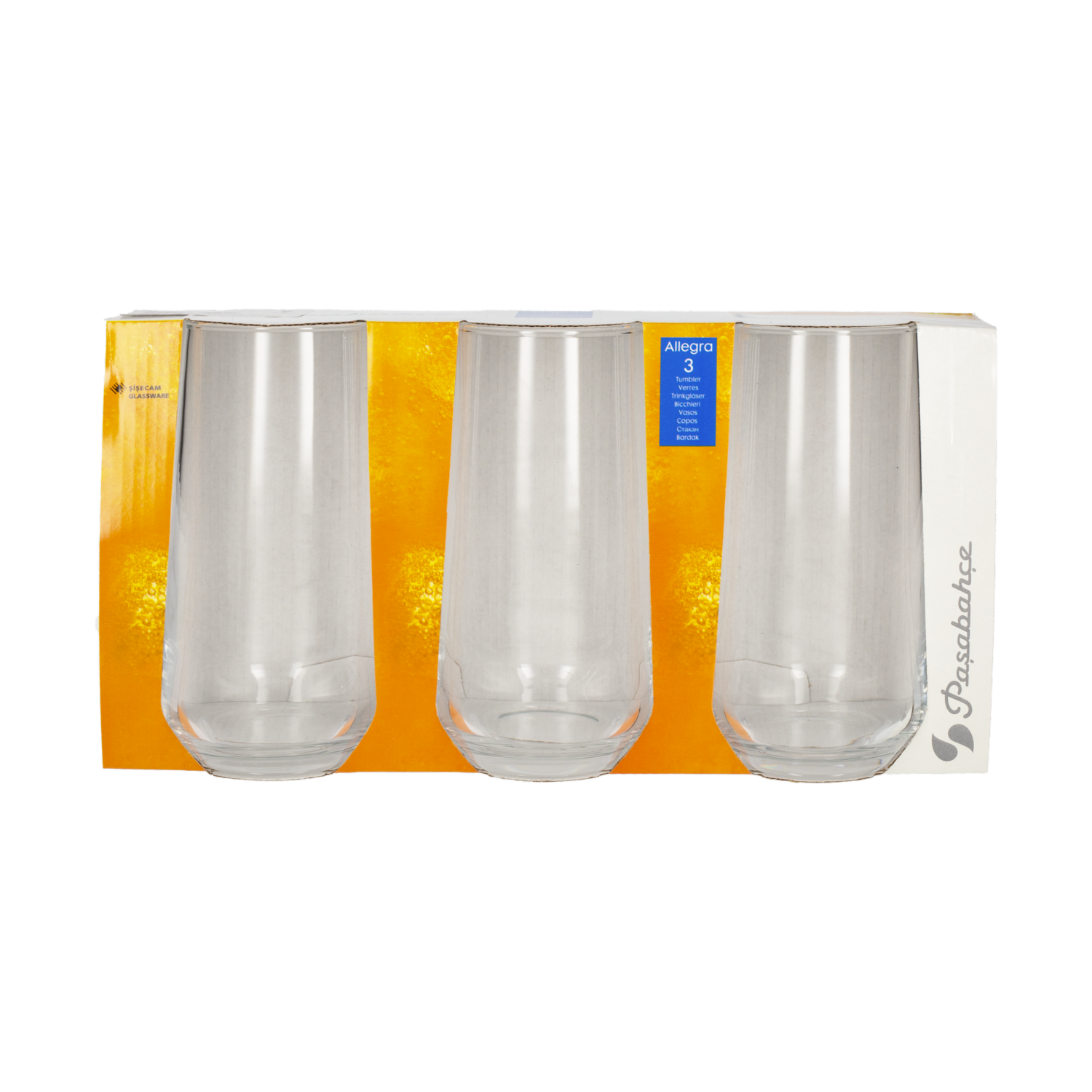 Set De Vasos Bebida Allegra 3X470 Ml PASABAHCE 1043317