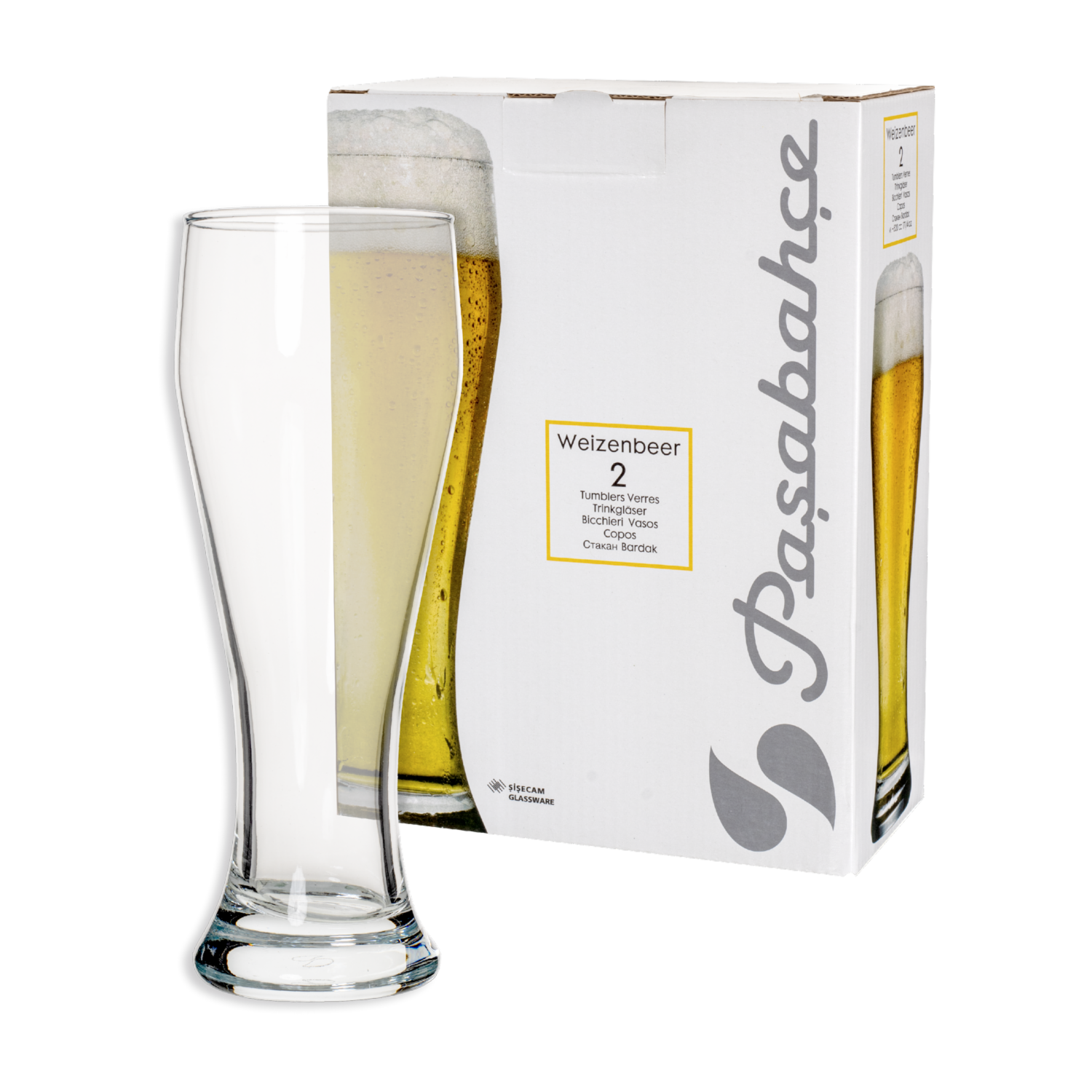Set De Vasos Cerveza Weizenbeer 2X380 Ml PASABAHCE 1046272