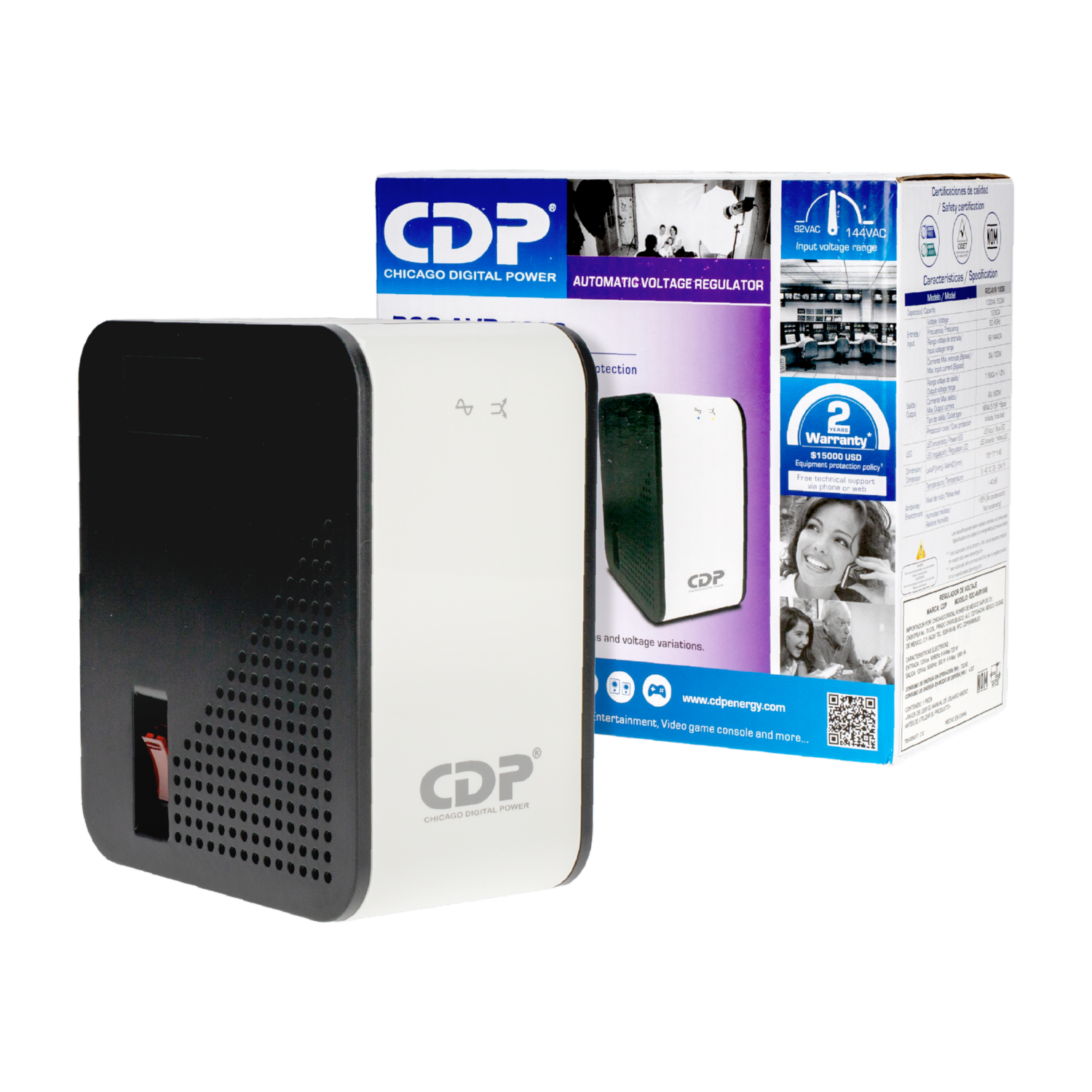 Regulador De Voltaje R-UPR 508 CDP 500 VA
