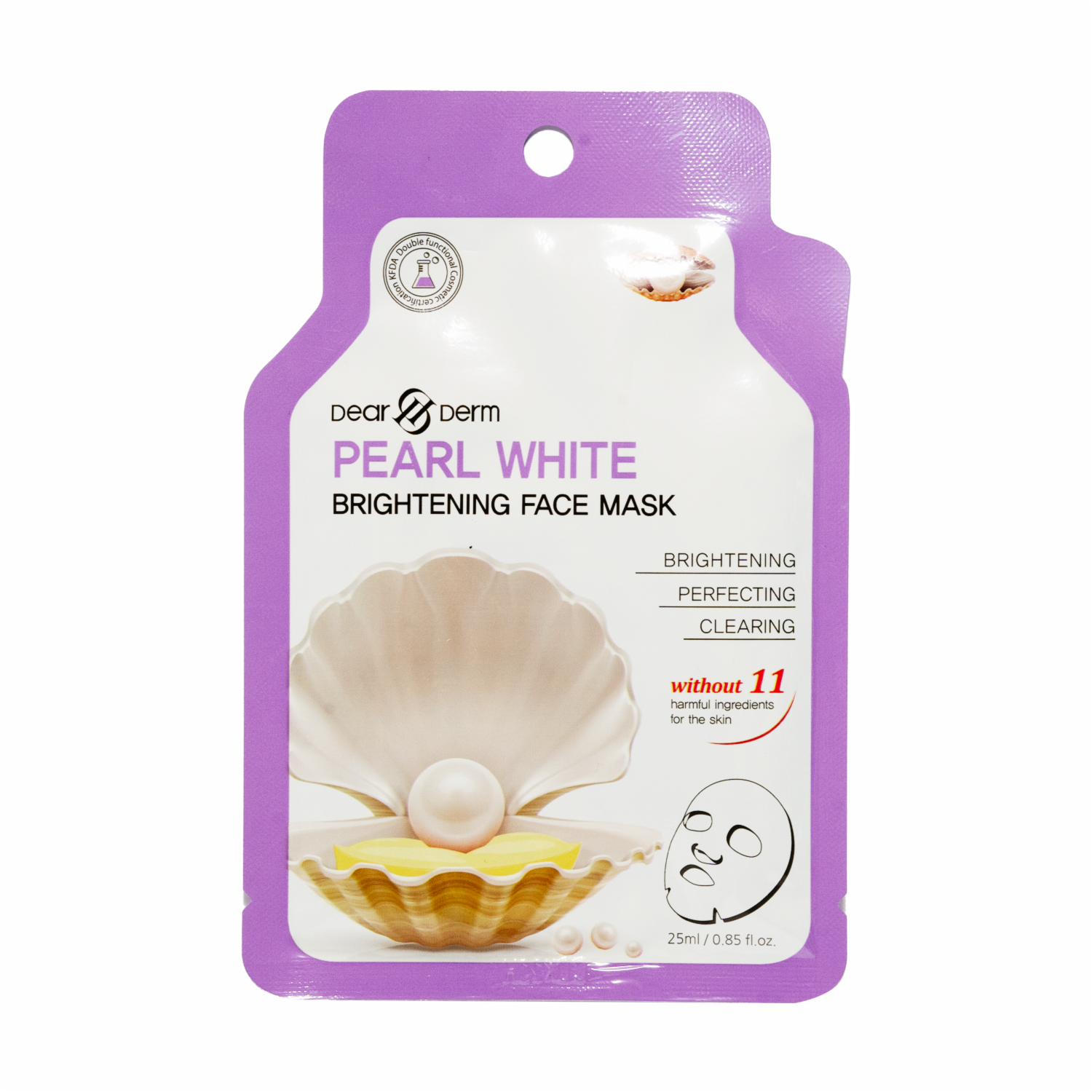 Mascarilla Facial De Perla Blanca DEAR DERM Por 25Ml / .85Fl