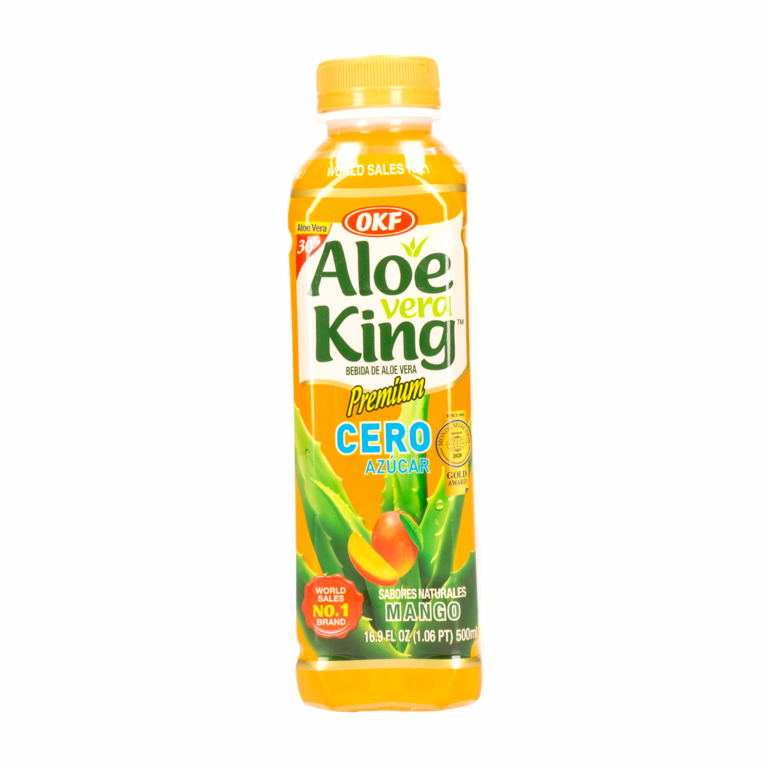 Bebida De Aloe Vera De Mango Sin Azúcar OKF 500 Ml